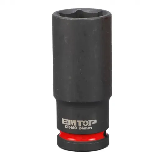 Emtop Sada 10 ks prodloužených rázových nástrčných hlavic 1/2" L-78 mm