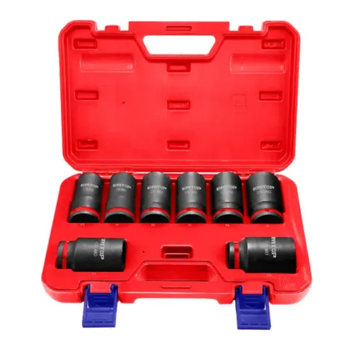 Emtop Sada 8 ks prodloužených rázových nástrčných hlavic 3/4" L-90 mm