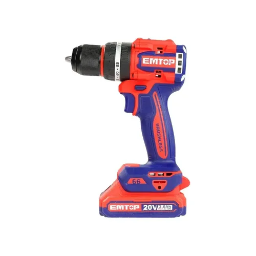 Emtop Aku vrtací šroubovák 20V 66Nm solo