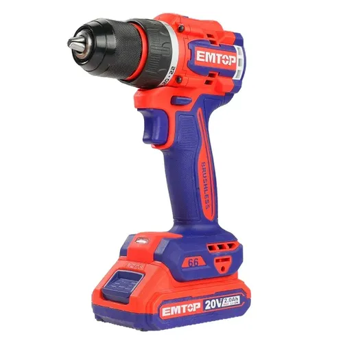 Emtop Aku vrtací šroubovák 20V 66Nm solo