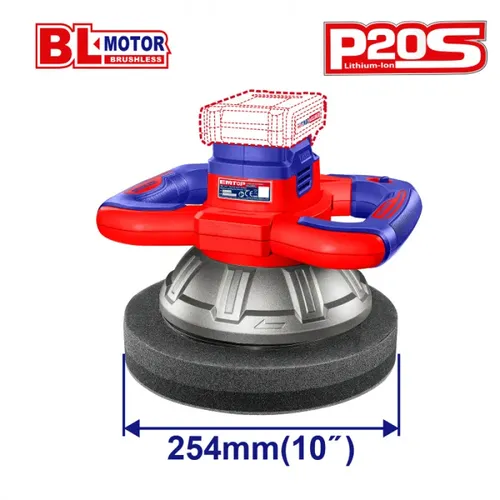 Emtop Aku leštička 20V 254mm solo