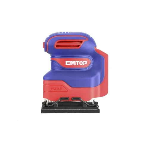 Emtop Aku vibrační bruska 20V 110x100mm solo