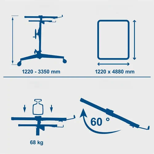 Scheppach TBL 400 zvedák sádrokartonových desek s ramenem 335 cm