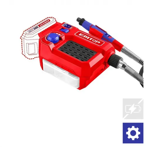 Emtop Aku přímá bruska 20V solo