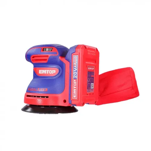 Emtop Aku excentrická bruska 20V 125mm solo