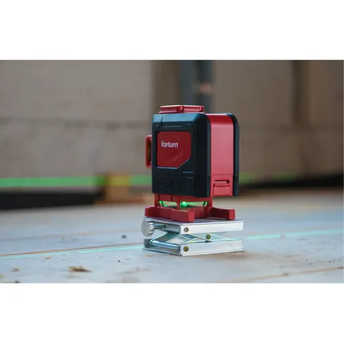 Laser zelený 3d liniový, křížový samonivelační FORTUM 4780216