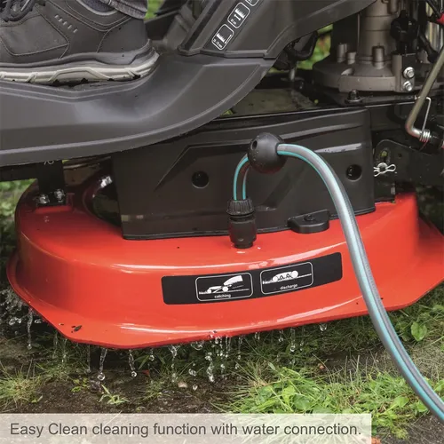 Scheppach MR 230-61 travní rider 61 cm s zadním a bočním výhozem a mechanickou převodovkou