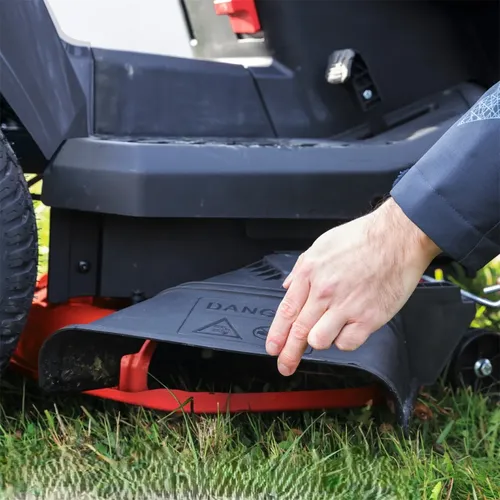 Scheppach TMR 452-98H-SD travní traktor 98 cm s bočním výhozem a hydrostatickou převodovkou