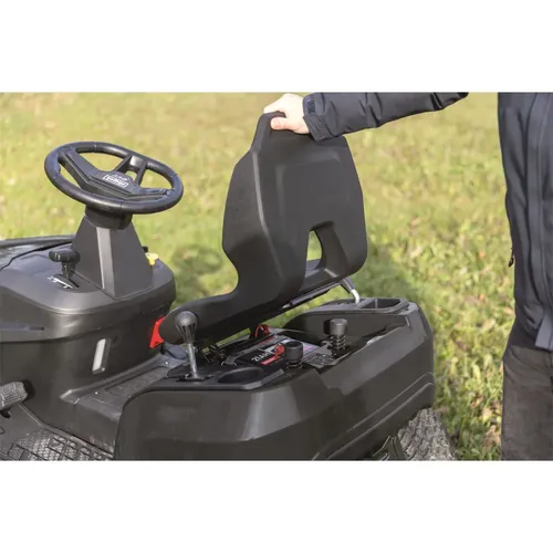 Scheppach TMR 452-98H-SD travní traktor 98 cm s bočním výhozem a hydrostatickou převodovkou