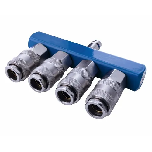 Scheppach Vzduchová rozbočka se 4 rychlospojkami