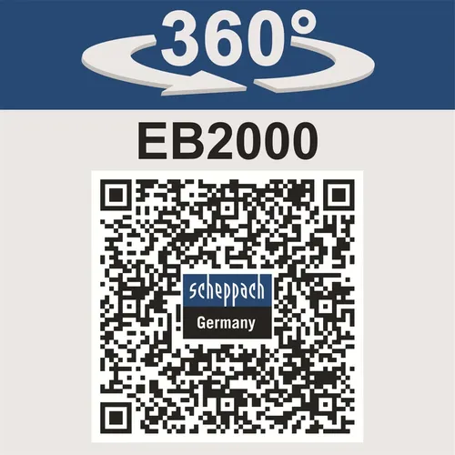 Scheppach EB 2000 půdní vrták + 2 vrtáky