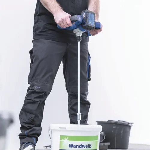 Scheppach BC-PMX100-X-SET L 20 V IXES aku míchadlo stavebních materiálů + 4Ah baterie + nabíječka 2,4 A