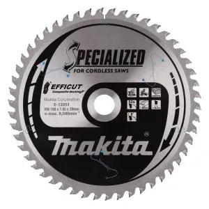 Makita E-12251 kotouč pilový kompozitní dřevo Efficut 190x1.85x20mm 50Z = old E-12186