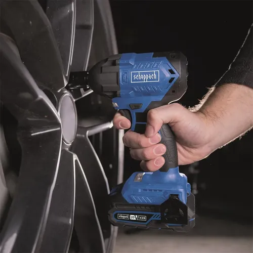 Scheppach BC-IW350-X-SET S 20 V IXES aku rázový utahovák + 2Ah baterie + nabíječka 2,4 A