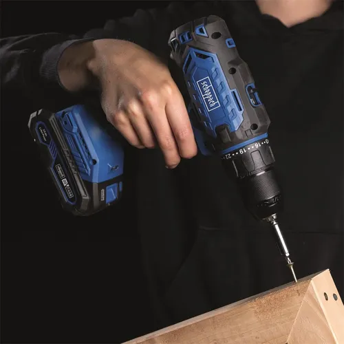 Scheppach C-DD45-X-SET S 20 V IXES aku vrtací šroubovák + 2Ah baterie + nabíječka 2,4 A