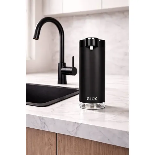 Bezdotykový dávkovač mýdla nerezový černý Glox GST01B
