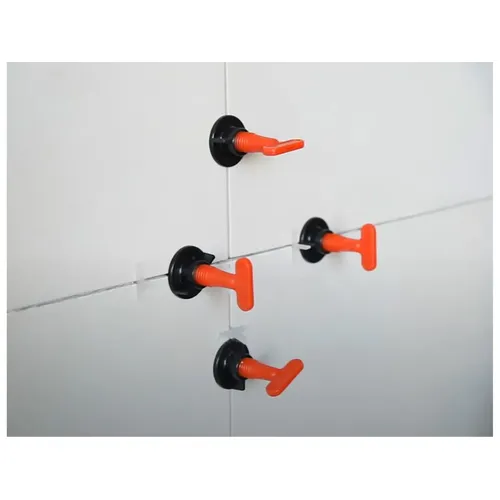 Distanční/nivelační klipy opakovaně použitelné, sada 50ks, pro vyrovnání obkladů/dlažby až do jejich max. tloušťky 16mm EXTOL PREMIUM 8845010