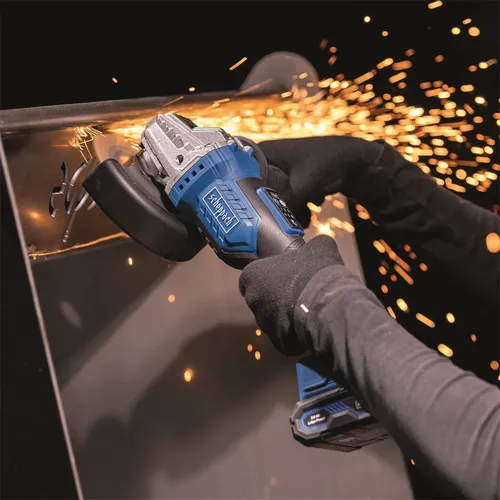 Scheppach BC-AG125-X-SET S 20 V IXES aku úhlová bruska + 2Ah baterie + nabíječka 2,4 A