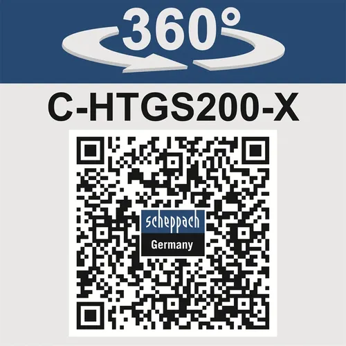 Scheppach C-HTGS200-X-SET S 20 V IXES aku nůžky na trávu a keře + 2Ah baterie + nabíječka 2,4 A