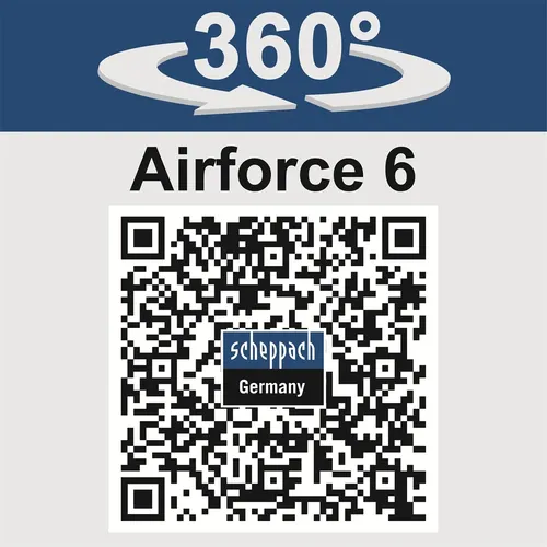 Scheppach Air Force 6-SET S hybridní kompresor (20 V IXES aku, 12 V, 230 V) + 2Ah baterie + nabíječka 2,4 A