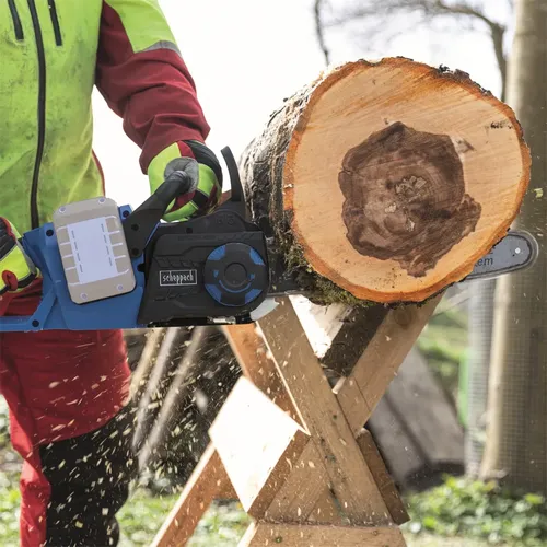 Scheppach BC-CS355DUO-X aku 20 V IXES řetězová pila (bez baterie a nabíječky)