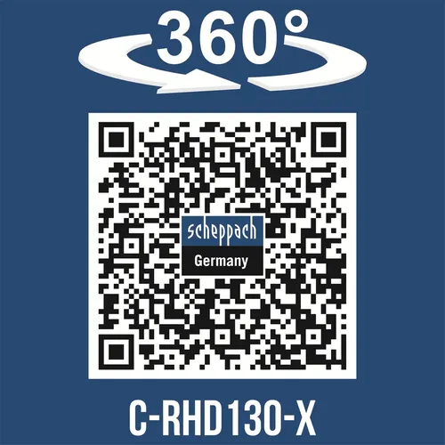 Scheppach C-RHD130-X aku 20 V IXES vrtací kladivo SDS Plus 3v1 s příklepem, kufrem a příslušenstvím (bez baterie a nabíječky)