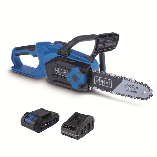Scheppach C-CS254-X-SET L 20 V IXES aku řetězová pila + 4Ah baterie + nabíječka 2,4 A
