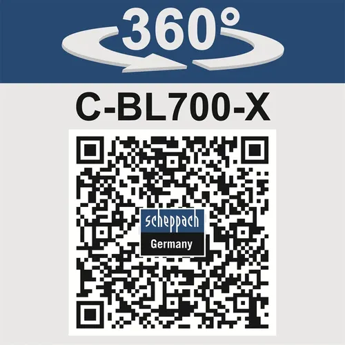 Scheppach C-BL700-X-SET S 20 V IXES aku foukač + 2Ah baterie + nabíječka 2,4 A