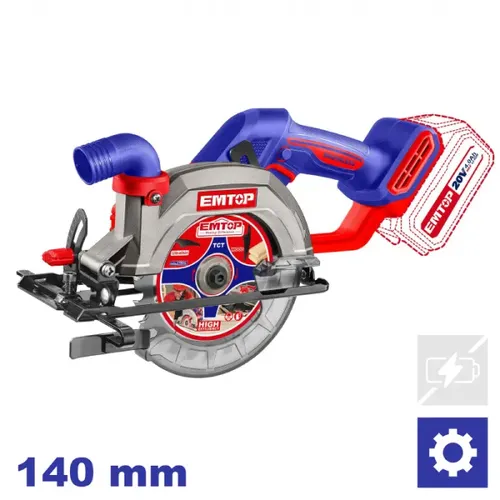 Emtop Aku ponorná okružní pila 20V 140mm solo