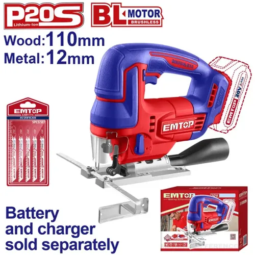 Emtop Aku přímočará pila 20V 110mm solo