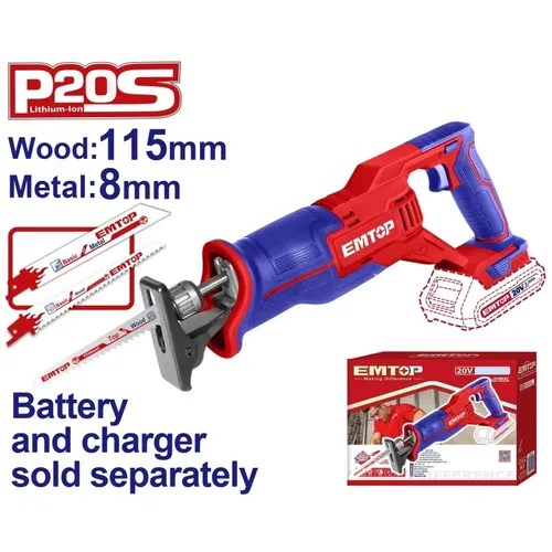 Emtop Aku pila ocaska 20V 115mm solo