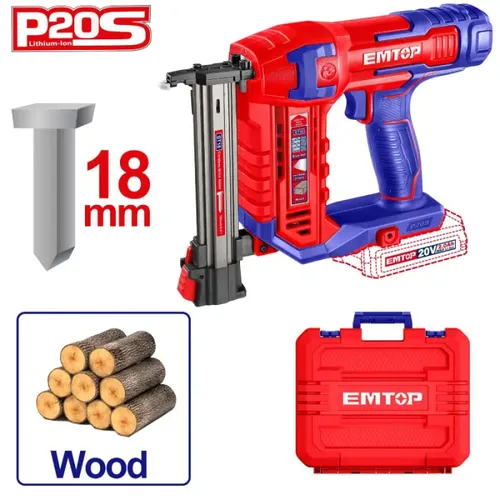 Emtop Aku hřebíkovačka 20V na hřebíky s hlavou do zdiva L-18mm solo