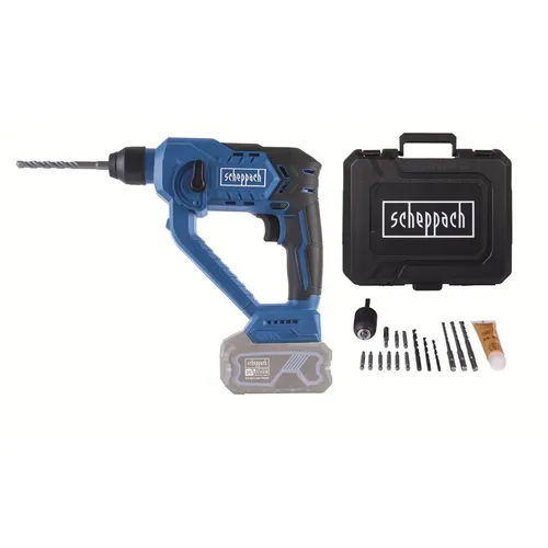 Scheppach C-RHD130-X aku 20 V IXES vrtací kladivo SDS Plus 3v1 s příklepem, kufrem a příslušenstvím (bez baterie a nabíječky)