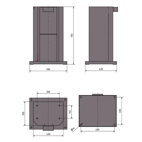 Podstavec pro brusky GU 4 3912119 Metallkraft