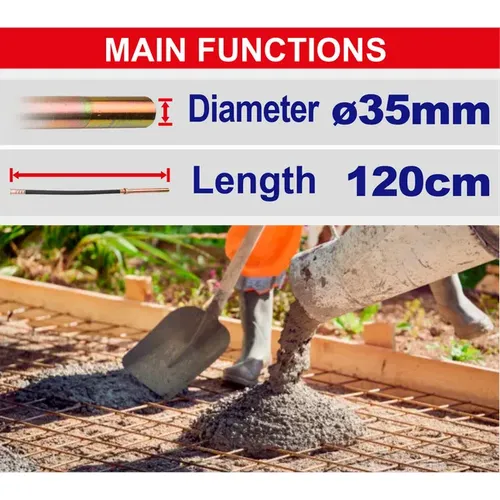 Emtop Aku 20V ponorný vibrátor pro zhutňování betonu 20V solo