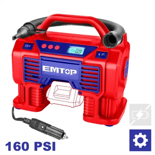 Emtop Aku kompresor 20V 11Bar solo