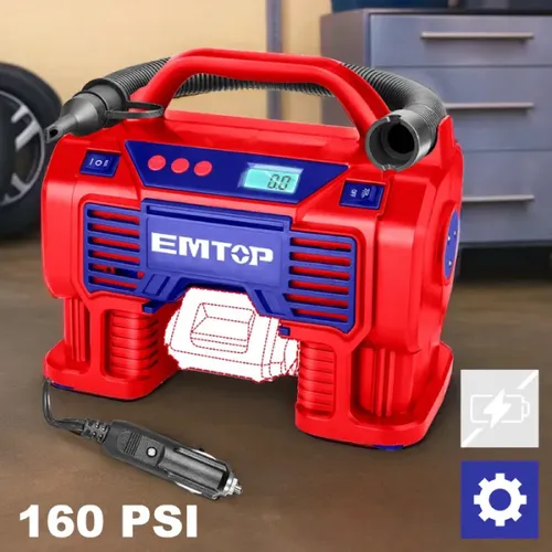 Emtop Aku kompresor 20V 11Bar solo