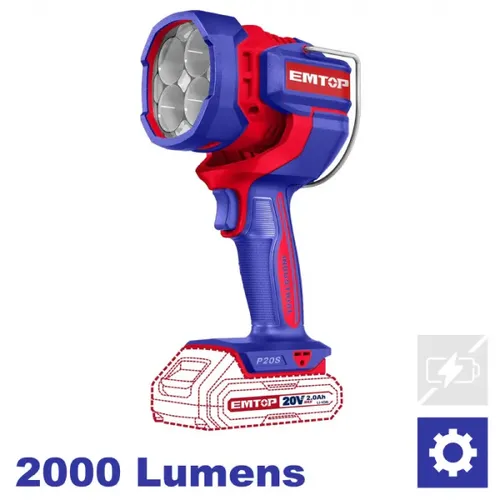 Emtop Aku pracovní LED svítilna 20V 22,5W solo