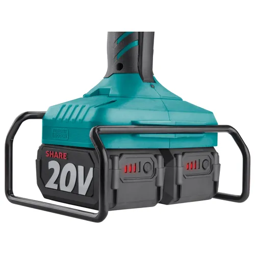 Bruska úhlová aku share20v, 150/180mm, brushless, 2x4ah EXTOL INDUSTRIAL 8791846