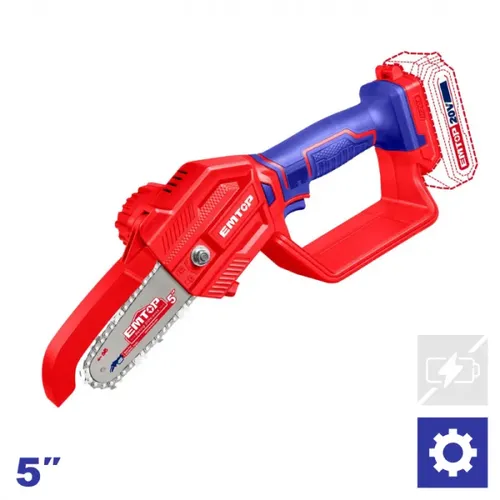 Emtop Aku prořezávací řetězová pila 20V 13cm solo