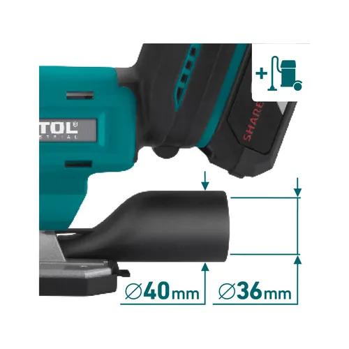 Pila přímočará aku share20v, brushless, 2ah EXTOL INDUSTRIAL 8791824