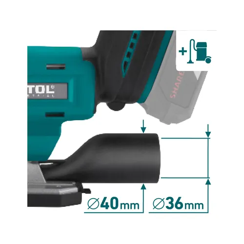 Pila přímočará aku share20v, brushless, bez baterie a nabíječky EXTOL INDUSTRIAL 8791825