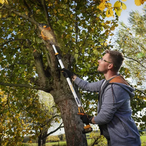 Riwall PRO RAHS 1820i SET aku ruční řetězová pila 20 V s bezuhlíkovým motorem + 2Ah baterie + nabíječka