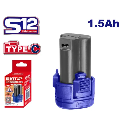 Emtop Akumulátor 12V Li-ion 1.5Ah