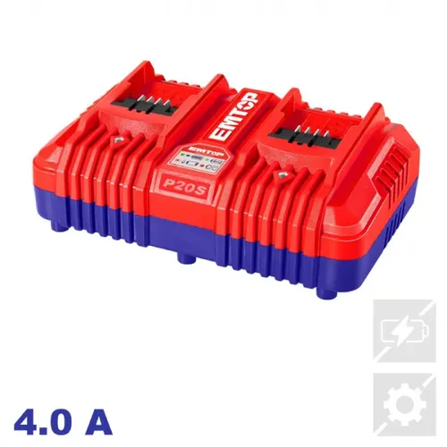 Emtop Duální nabíječka 20V 4.0A