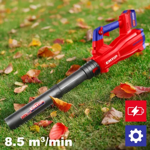 Emtop Aku fukar 20V 8,5m³/min 2x4.0Ah