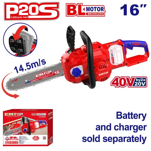 Emtop Aku řetězová pila 40V 40cm solo