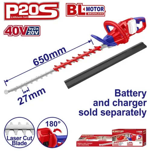 Emtop Aku plotostřih 40V 65cm solo