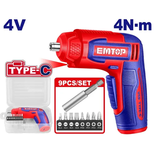 Emtop Aku šroubovák 4V 4Nm