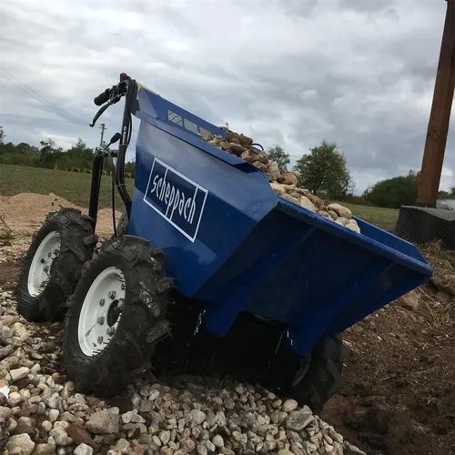 Scheppach DP 3000 kolový přepravník 4x4 s nosností 300 kg a mechanickým sklápěním korby